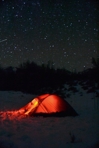 Our tent under the stars. (Photograph by Manuel Castro)